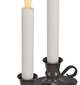 Mark Feldstein & Associates Flameless LED Taper Candle with Timer (Set of 2)