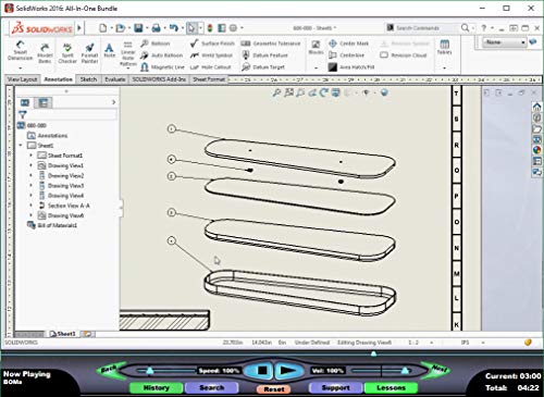 SOLIDWORKS 2016: Mechanical Drawings – Video Training Course