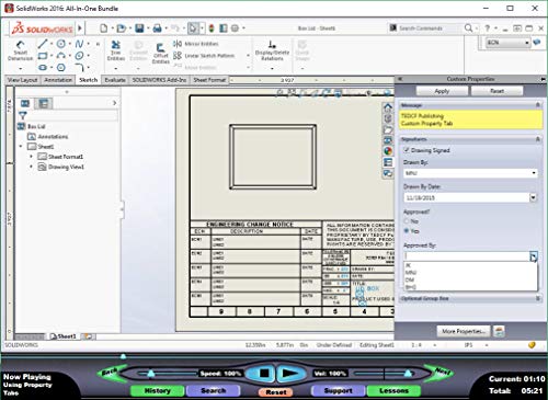 SOLIDWORKS 2016: Mechanical Drawings – Video Training Course