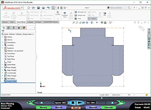 SOLIDWORKS 2016: Sheet Metal Design – Video Training Course