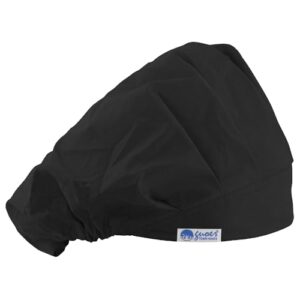 guoer scrub hat bouffant cap one size multi color (black38)