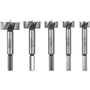 woodstock d4557 5 piece forstner bit set, 3/4"-1-3/8"