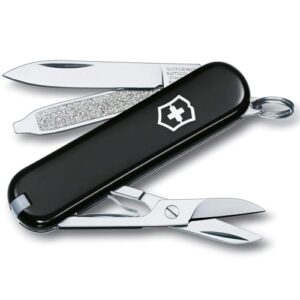 victorinox swiss army classic sd multi-tool folding pocket knife - black 53003