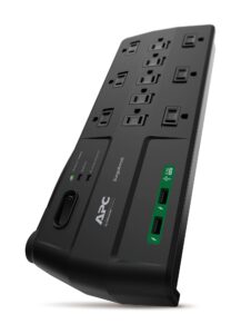 apc performance surge protector with usb ports, p11u2, 11 outlet power strip, 2880 joule surge protection
