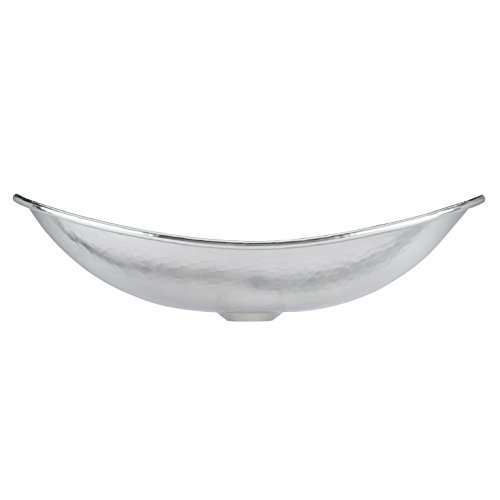 Sinkology SB305-19N Hobbes, 19", Nickel Hammered Handcrafted Above Counter Vessel Sink