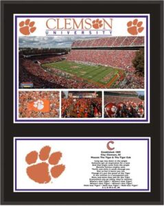 clemson tigers 12" x 15" sublimated plaque - college team plaques and collages