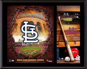 st. louis cardinals sublimated 12" x 15" team logo plaque - mlb team plaques and collages