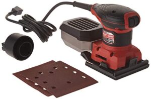 milwaukee 6033-21 3 amp 1/4 sheet orbital 14,000 obm compact palm sander with dust canister (2 sheets of sandpaper included)