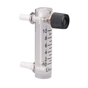 CNBTR LZQ-3 0-10 LPM Tube Type Acylic Flowmeter Gas 8mm Hose Fitting Oxygen Flowmeter Regulator Flow Meter