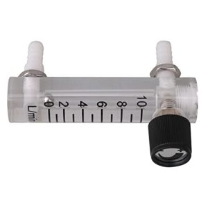 CNBTR LZQ-3 0-10 LPM Tube Type Acylic Flowmeter Gas 8mm Hose Fitting Oxygen Flowmeter Regulator Flow Meter