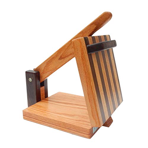 Central Coast Woodworks Hardwood Tortilla Press - Red Oak & Walnut- 8 inch