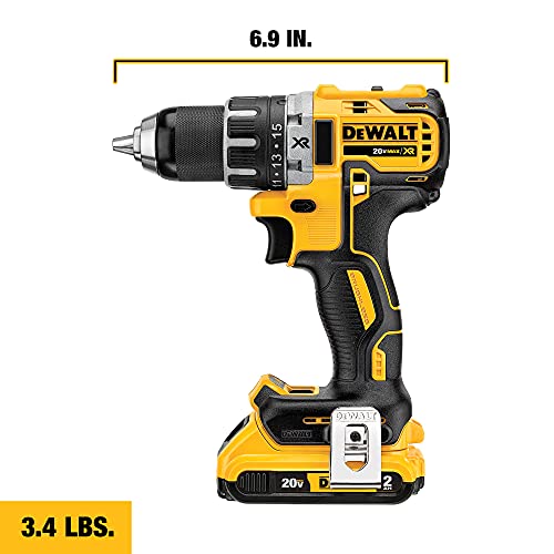 DEWALT 20V MAX Cordless Drill / Driver Kit, Brushless, 1/2-Inch (DCD791D2)