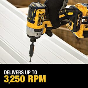 DEWALT 20V MAX* XR Impact Driver Kit, Brushless, 3-Speed, 1/4-Inch, 4.0-Ah (DCF887M2)