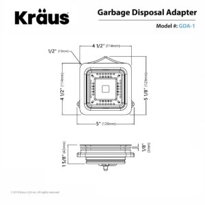 KRAUS Pax™ Garbage Disposal Adapter, GDA-1