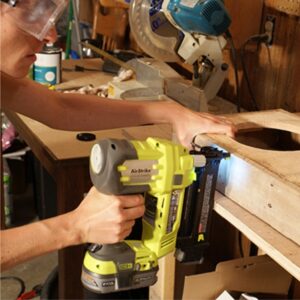 RYOBI ZRP320 ONE Plus 18V Cordless Lithium-Ion 2 in. Brad Nailer Battery and Charger Sold Separately (Renewed)