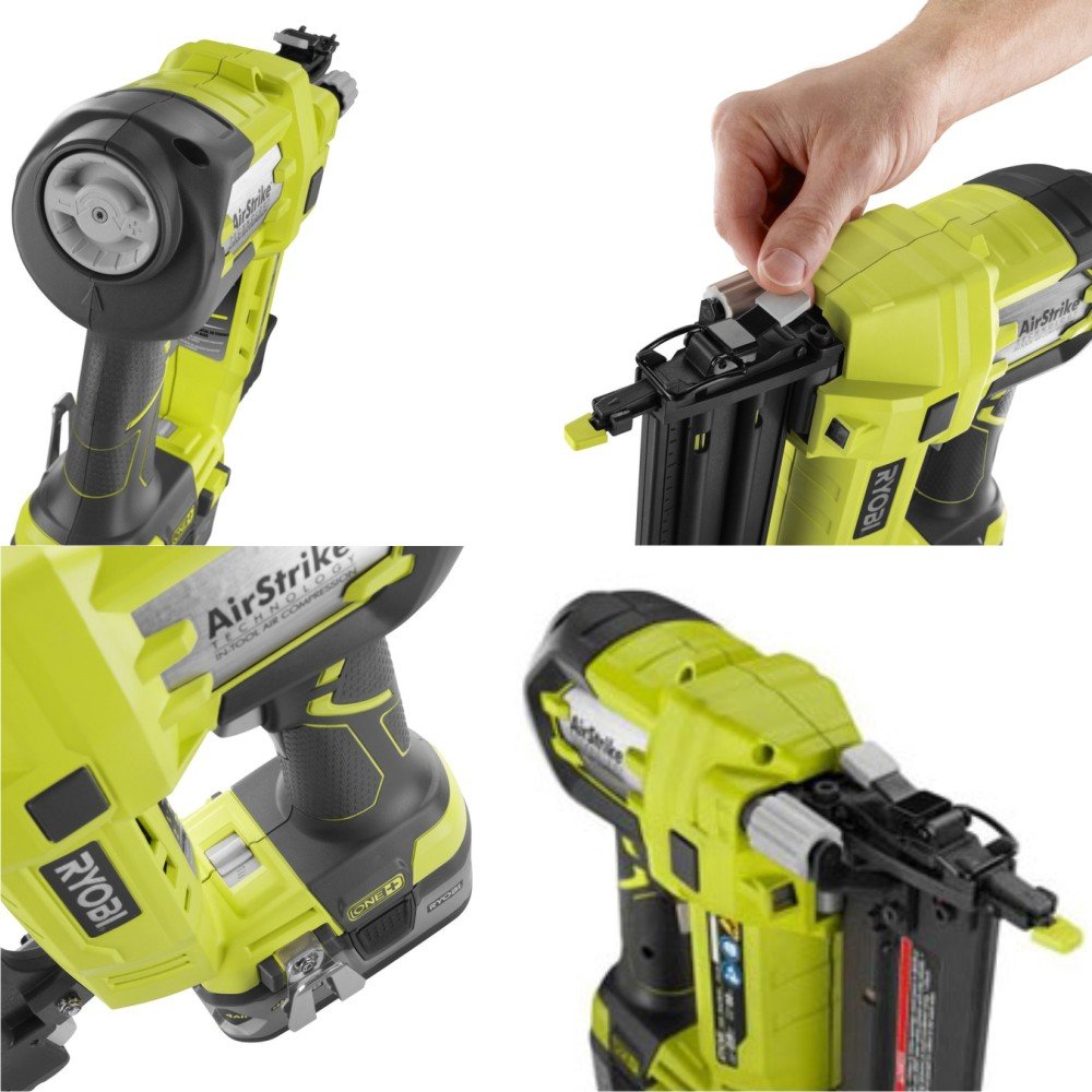 RYOBI ZRP320 ONE Plus 18V Cordless Lithium-Ion 2 in. Brad Nailer Battery and Charger Sold Separately (Renewed)