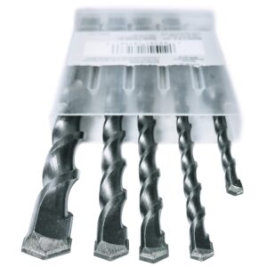 Makita 5 Piece - SDS-Plus Drill Bit Set For SDS+ Rotary Hammers - Aggressive Drilling For Concrete & Masonry - Carbide Tipped Bits