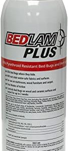 Bedlam Plus Aerosol 17 oz Quick Knock Down Bed Bugs and Bed Bug Eggs, Ticks and Fleas, Dust Mites, Clothes Moths and Carpet Beetles, chinches de cama