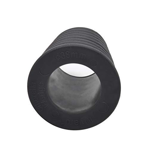 Myard Umbrella Cone Wedge Shim for Patio Table Hole Opening or Base 1.8 to 2.4 Inch, Umbrella Pole Diameter 1-1/2" (38mm, Black)