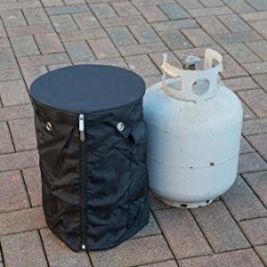 Destination Gear 5999 UV and Weather Resistant Propane Gas Tank Cover with Stable Tabletop Feature, Fits Standard 20 lb Tank Cylinder, Ventilated with Storage Pocket