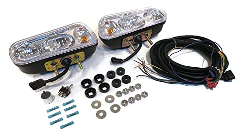 Universal HALOGEN HEADLAMP LIGHT KIT for Boss Curtis Western Blizzard Snowdogg by The ROP Shop