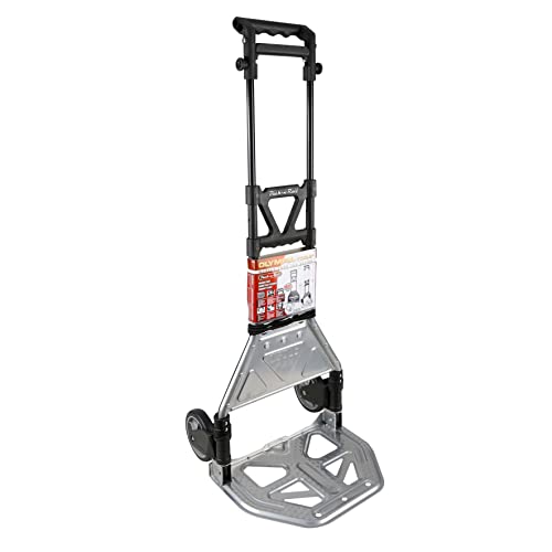 Olympia Tools 150 Lb Folding Hand Truck and Dolly with Telescoping Handle and Bungee Cord for Moving