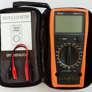 AideTek DM4070 LCR Meter multimeter Tester capacitance Inductance Resistance self-Discharge