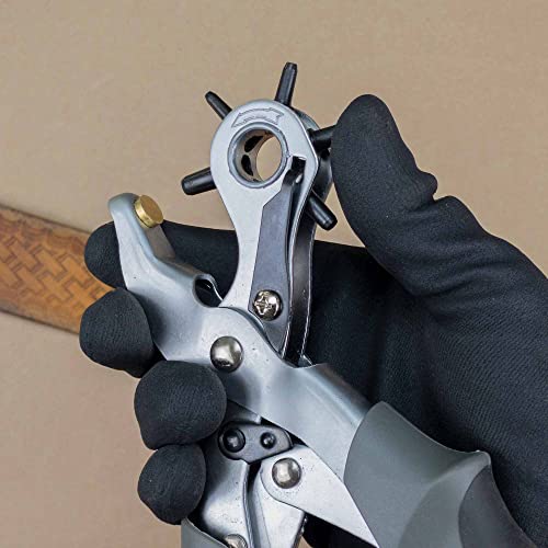 General Tools Revolving Punch Pliers 73 - 6 Multi-Hole Sizes For Leather, Rubber, & Plastic - Hobbies & Crafts