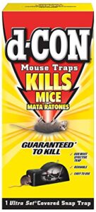 d-con reusable ultra set covered mouse snap trap, 1 traps each, (pack of 9)