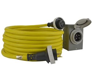 conntek gibl1430-025 30 amp generator cord and inlet box temp power, 25'