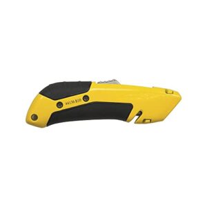 Klein Tools 44136 Utility Knife, Heavy Duty Self-Retracting Box Cutter and Crafting Knife with No-Slip Grip, Wire Stripping and Lanyard Hole