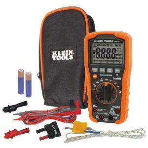 klein tools mm700 multimeter, electrical tester is autoranging, for ac/dc, loz, temp, capacitance, resistance, frequency, and more, 1000v