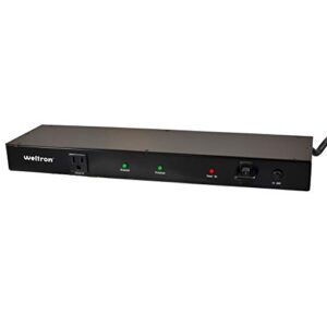 WELTRON Rack Mountable Surge Protector 15' Black 1U, (WSP-900RM)