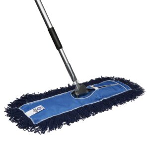 nine forty residential | commercial 36 inch janitorial usa floor dry dust mop broom set | handle