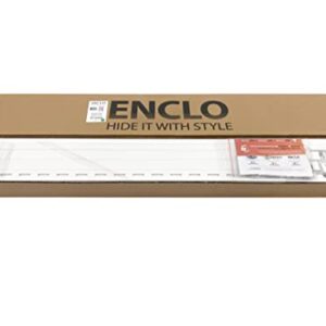 Enclo Privacy Screens ZP19008 Wilmington Vinyl No Dig Privacy Fence Screen Kit, 36in W x 48in H, White, 2 Panels