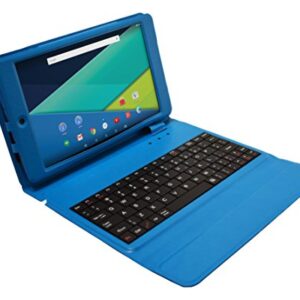 Prestige ELITE 8Qi - 8-inch IPS INTEL AtomX3 QuadCore 16GB Android 5.1 Lollipop Tablet with Keyboard Case included - Blue/Turquoise