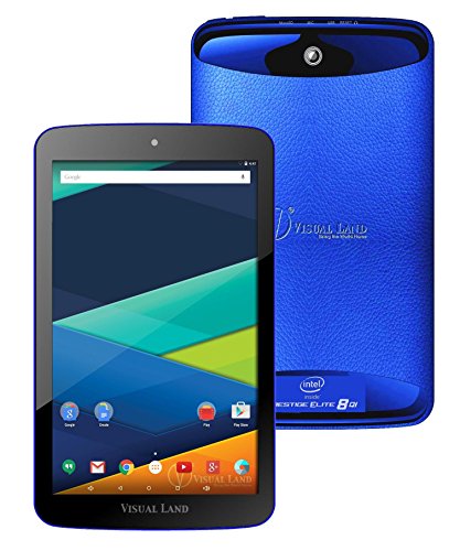 Prestige ELITE 8Qi - 8-inch IPS INTEL AtomX3 QuadCore 16GB Android 5.1 Lollipop Tablet with Keyboard Case included - Blue/Turquoise