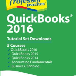 Professor Teaches QuickBooks 2016 Tutorial Set Download [Download]