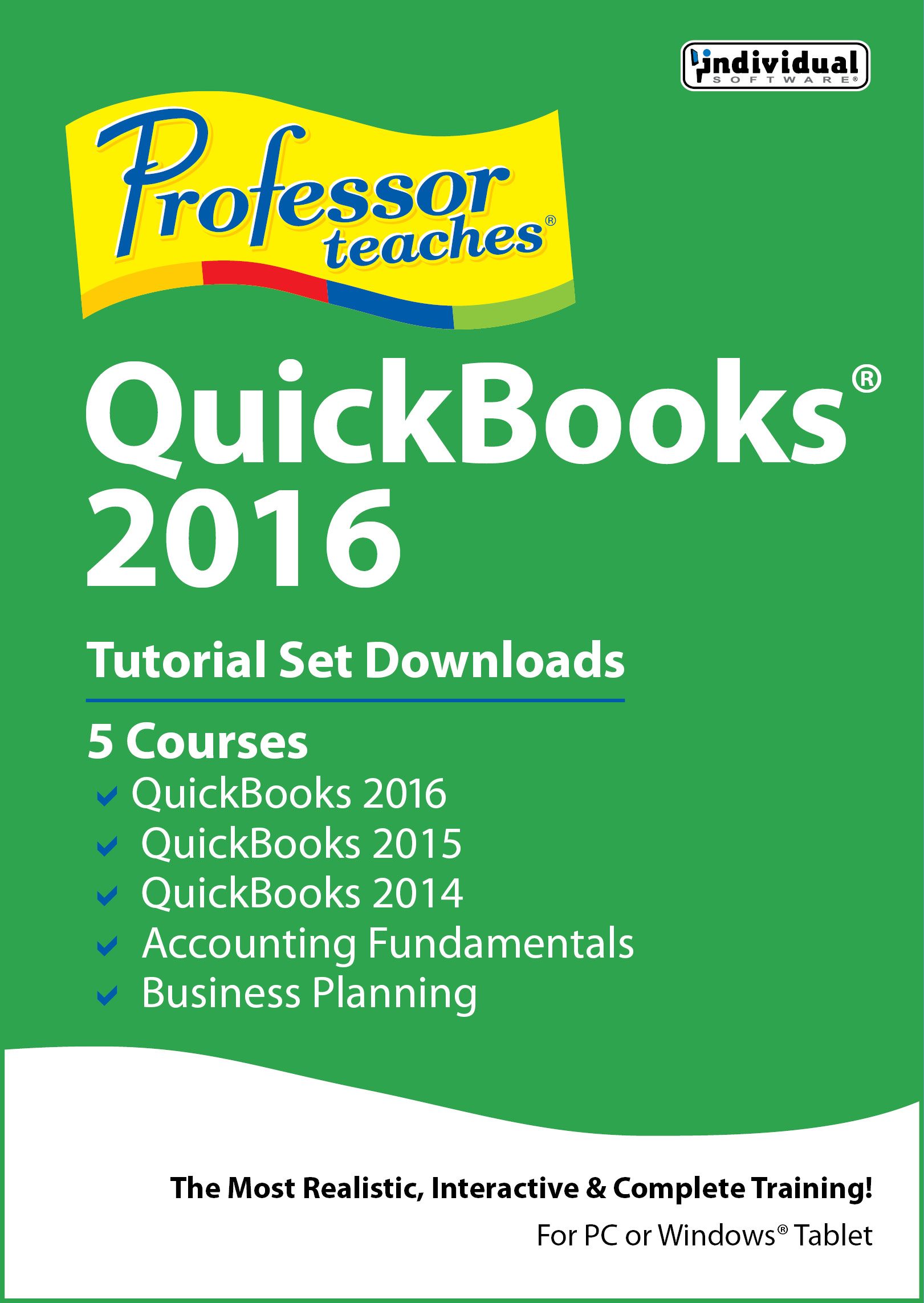 Professor Teaches QuickBooks 2016 Tutorial Set Download [Download]