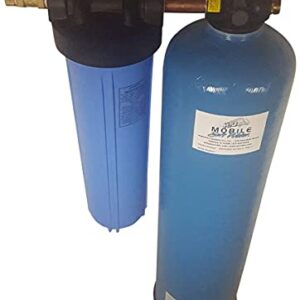 Mobile-Soft-Water(TM) 32,000gr Pro-Model Portable Water Softener with Salt Caddy