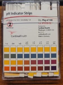 cardinal health ph indicator strips