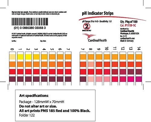 Cardinal Health pH Indicator Strips