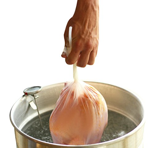 Poultry Shrink Bags - 50 Clear 10" x 16" for Whole Chickens or Rabbits w/ 50 zip ties included / 2.5 Mil/Freezer Safe/Commercial Grade/BPA/BPS Free