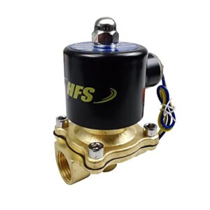 hfs (r) n/c electric solenoid valve for water air gas (12v dc 1/2in npt)