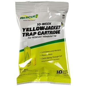 rescue! yellowjacket attractant cartridge (10 week supply) – for rescue! reusable yellowjacket traps