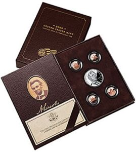 2009 p presidential coin & chronicles set - abraham lincoln proof