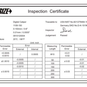 INSIZE 1108-150 Electronic Caliper, 0" - 6"