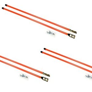 Buyers (Pack of 6) Replacement for Universal 36" Orange Snow Plow Blade Markers / Guides Boss, Meyer, Western