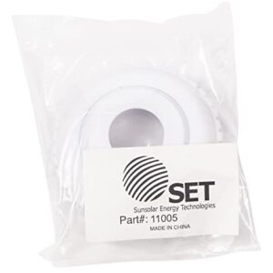 SunSolar Swimming Pool Return Jet - Replacement — Directional Eyeball Ring with 3/4-Inch Opening — Connects with 1.5-Inch Female Thread Ring — Pool Accessories for Cleaning — White (2-Pack)