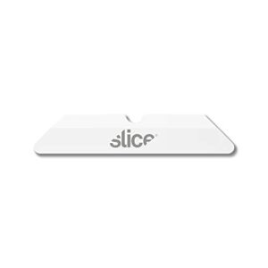 slice 10408 replacement blade, ceramic, finger friendly, pointed tip for intricate cuts and thin materials, lasts 11x longer than metal
